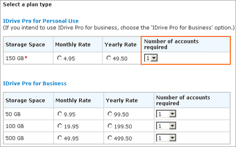IDrive Web Access and Account Management