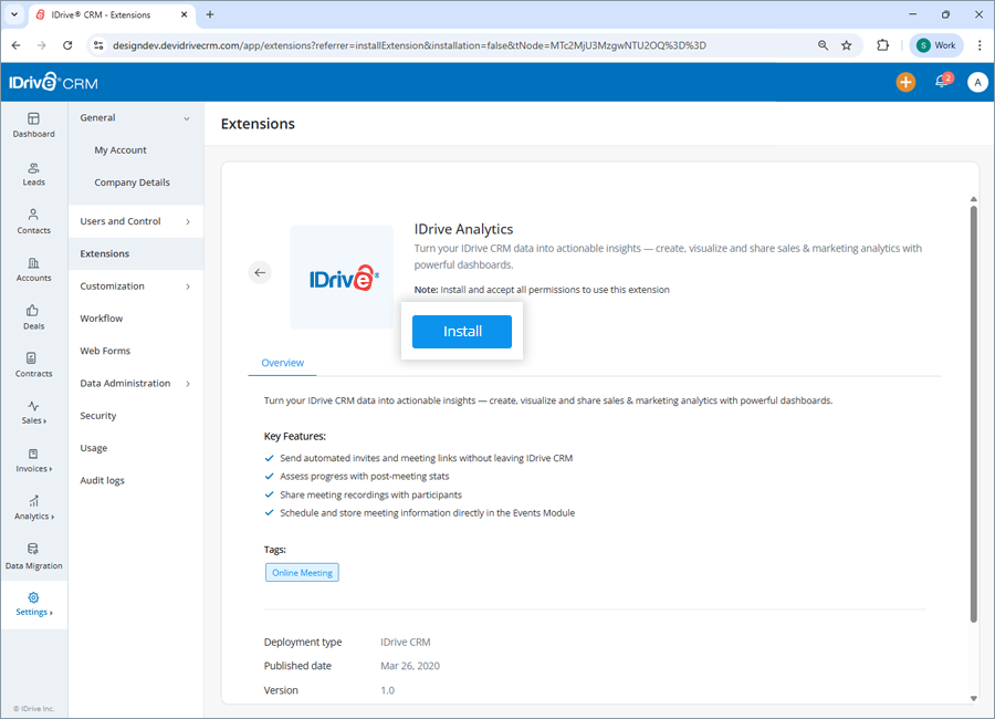 IDive crm