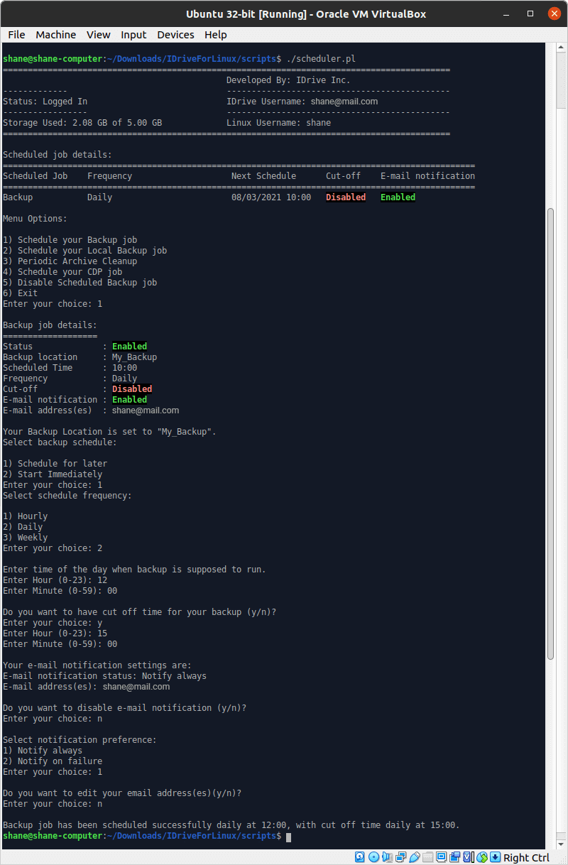 Backup and restore Linux servers using Scripts